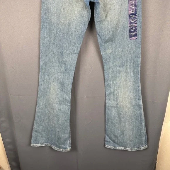 Lucky Brand Stella Boot Low Rise Italian Denim Jeans Waterstop Blue 00/24 Ankle - Picture 10 of 11
